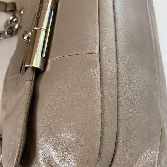 Coach Kristin Leather Mushroom Tote Bag - Picture 4 of 13